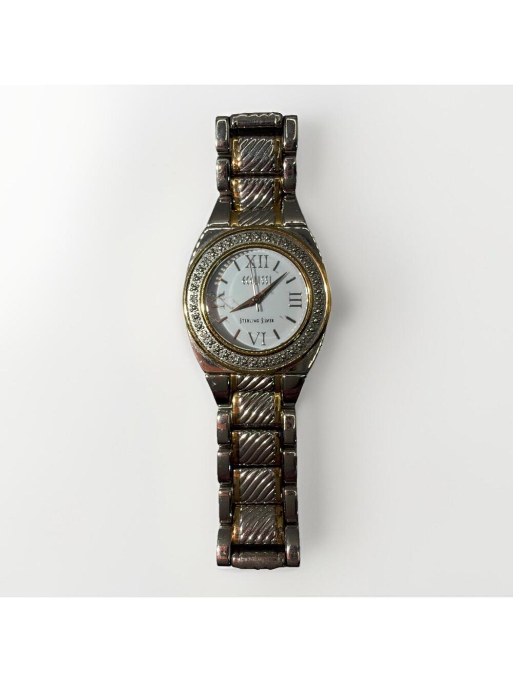 Beautiful Ecclissi Sterling Silver Two-Tone Luxury Timepiece